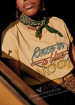 21 Spring Summer French Paris designer s t-shirt ONCE IN A BLUE MOON