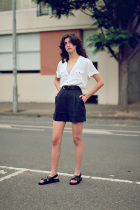 caves collect silk lapel shirt ADUAL CREAM