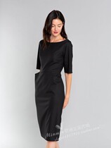 21 Autumn Winter Paris designer agnes B dress fourreau en toile de laine