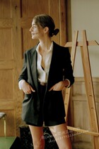 20 spring summer designer caves LINEN BLAZER FRED BLACK LINEN BLAZER