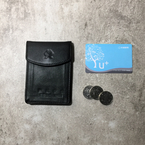 Small card bag Female sheepskin bus card cover Mens leather card bag card holder Mini credit card bag coin purse
