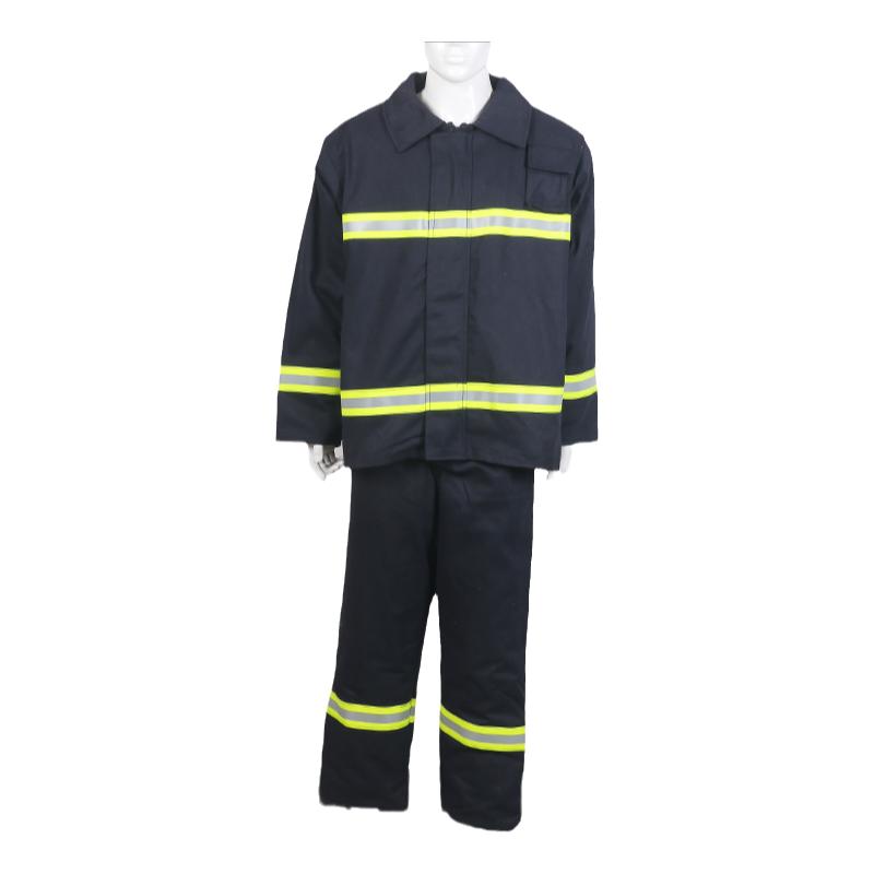 Fire extinguishing clothing protective clothing rescue waterproof 02 flame retardant micro-station thickened training reflective cotton five pieces