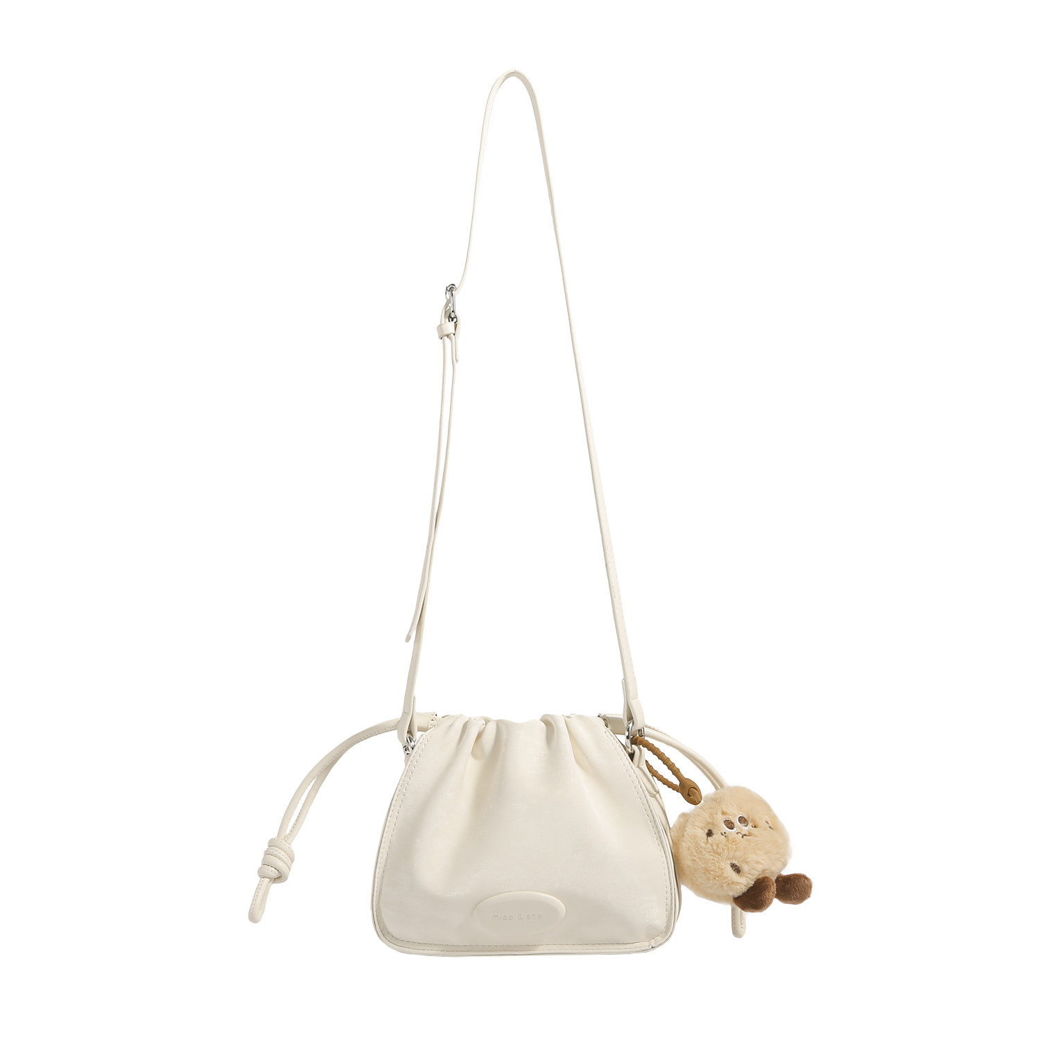 2025 Spring/Summer New Chaika Kilter Niche Shoulder Bucket Bag Japanese and Korean Style PU Soft Crossbody Bag - Thumbnail 5
