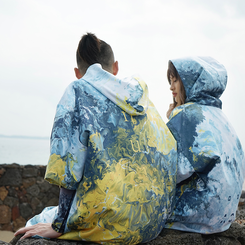 Nu-June X Agnt Chenxi Terry Clothes Changing Bathrobe Beach Quick-Drying Bath Towel Cloak Surfing Diving Swimming