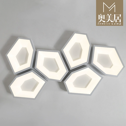 Современный и минималистичный светодиодный креативный кубик Рубика для гостиной для спальни для беседки, потолочный светильник