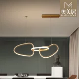 Креативный современный и минималистичный светодиодный легкий и тонкий светильник для гостиной, золотая люстра, популярно в интернете, легкий роскошный стиль