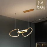 Креативный современный и минималистичный светодиодный легкий и тонкий светильник для гостиной, золотая люстра, популярно в интернете, легкий роскошный стиль