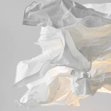 奥美居 Крутинные японские в стиле Облачная бумага Хустра люстры личная творческая спальня, загрязняющая нордическая минималистская зефирная лампа
