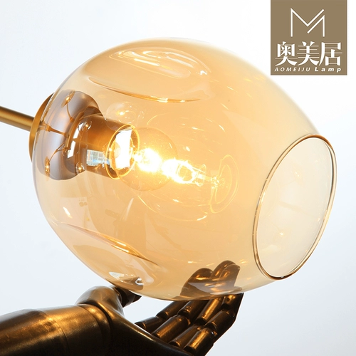 Креативная современная светодиодная стеклянная люстра для гостиной