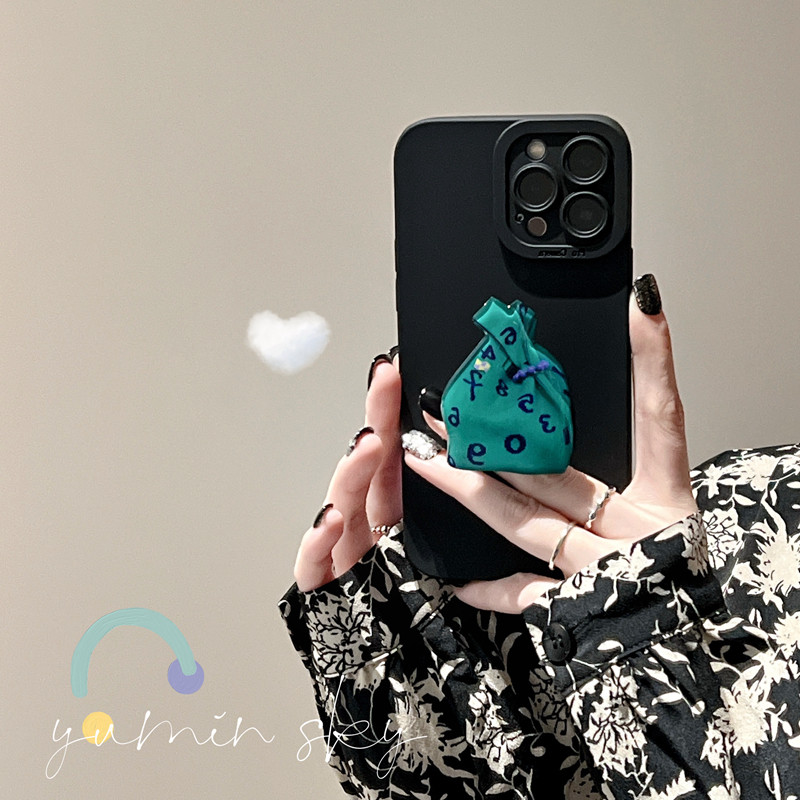 Small crowdhandbag bracket applicable iPhone13promax Apple 12 mobile phone protection shell 11 black xsxr anti-fall 8