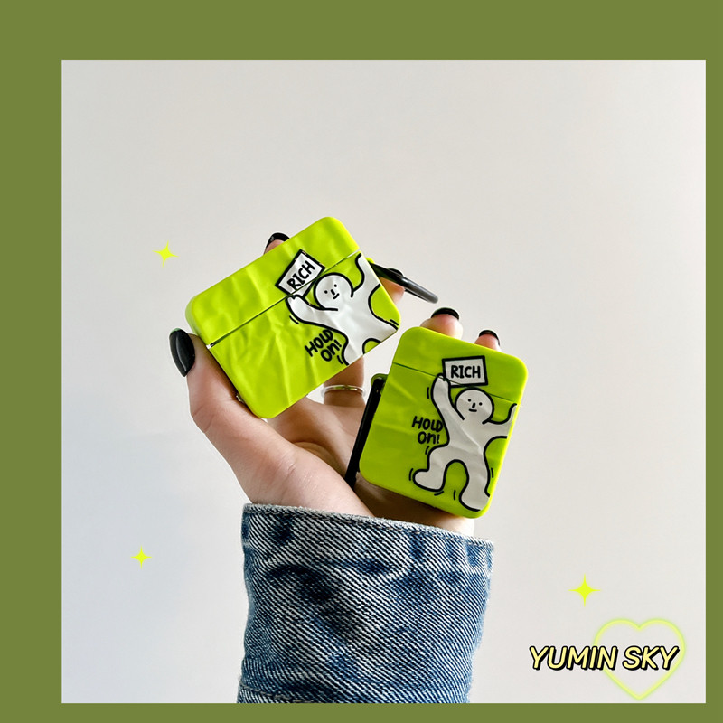 Fluorescent color to blame cartoon for AirPodsPro3 generation of protective sleeves Apple headphones 2 generations of silicone anti-fall soft shell