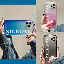 Gradient color letter bracket apply iPhone13promax Apple 12 phone shell 11 extremely simple xs xr lovers 8