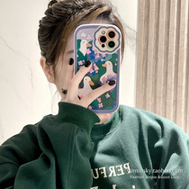 Cute flower bushes apply iPhone13promax Apple 12 phone shell 11 cartoon xs anti-fall xr female 8p