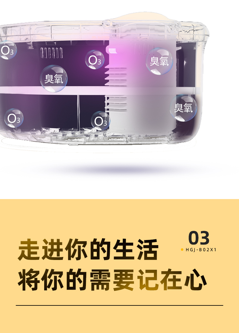 小熊 家用消毒机 紫外线+热风+臭氧3重消毒模式 7L大容量 图12