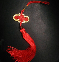 Chinese knot pendant 6 sets of finalization rich gold thread knot features to send foreigners gifts small Chinese knot gift decoration