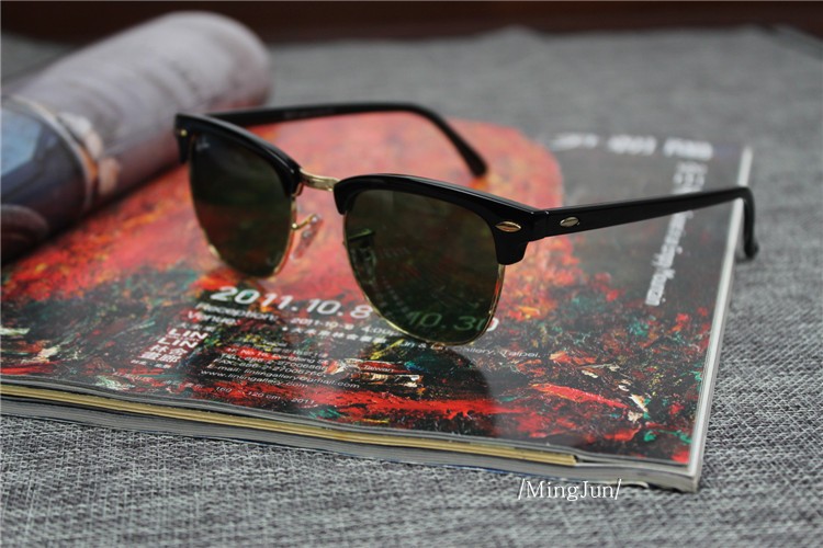 3016 kính râm Bảo vệ UV nam và nữ cặp vợ chồng net kính đỏ kính râm retro ếch gương kính phân cực kính giả cận