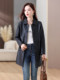 2025 Haining Leather Women's Mid-Length High-Quality Leather Windbreaker Genuine Leather Sheepskin Slim Fashion Long Jacket