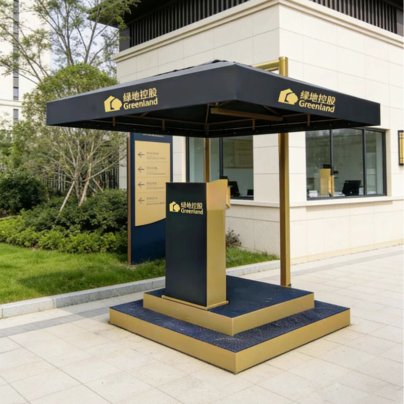 Outdoor Security Guard Booth Umbrella, Sunshade Umbrella for Outdoor Security Guards, Property Image Station Umbrella, Roman Sun Umbrella