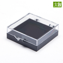 Transparent plastic box square PS badge box specimen containing box with small box with cover small size plastic case