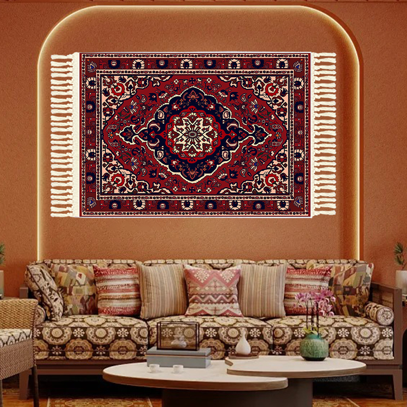 Xinjiang Tapestry Hotel Restaurant Ethnic Pattern Carpet Exotic Style Bohemian Wall Decoration Tapestry Xinjiang Tapestry Hotel Restaurant Ethnic Pattern Carpet Exotic Style Bohemian Wall Decoration Tapestry