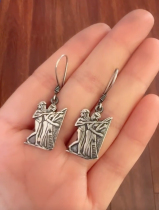 Vintage Egyptian Returns Sterling Silver Egyptian Musician Earrings Send a private message to take photos before placing an order