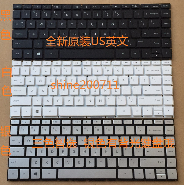 New original English HP HP TPN-W125 TPN-Q186 TPN-Q189 TPN-C131 keyboard