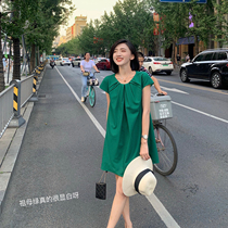 tina minimalist casual short high-end skirt womens summer design niche loose temperament fairy dress
