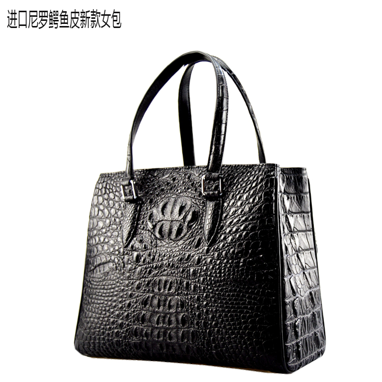 2023 New Thai crocodile skin bag lady with a casual large capacity single bag