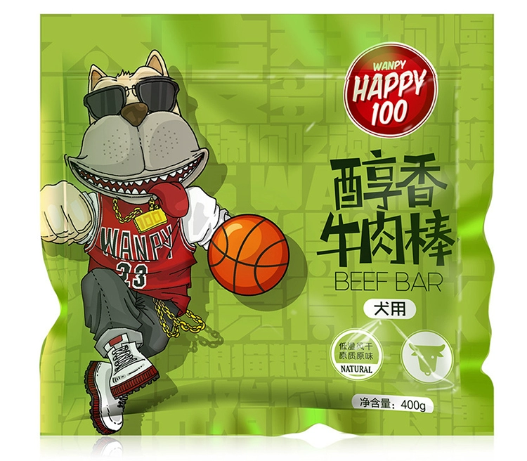 Nghịch ngợm Mellow Beef Stick 400g Teddy Golden Retriever Molar Thịt bò khô Chó huấn luyện Chó Pet Chó ăn vặt - Đồ ăn vặt cho chó