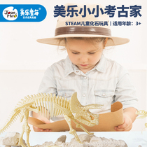  Melaleuca dinosaur fossil Archaeological excavation toy Brain brain T-rex skeleton model Treasure gift for boys and girls