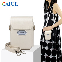 Colourful Pal Clap Standout Camera Bag Mini Link Printer Protective Sheath PU Leather Bag Single Shoulder Bag Retro Stripes