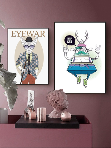 Слажевые магазины плакат декоративная живопись Оптическая комната вид