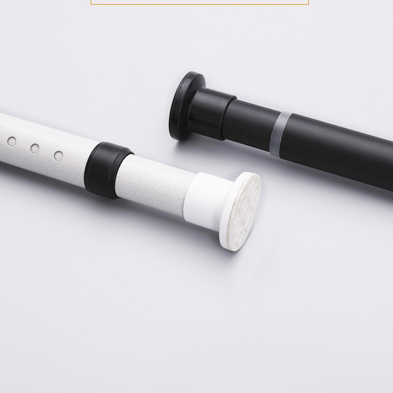 No punching curtain telescopic rod clothes rod bathroom powder room rack shower curtain rod curtain rod bedroom balcony telescopic rod