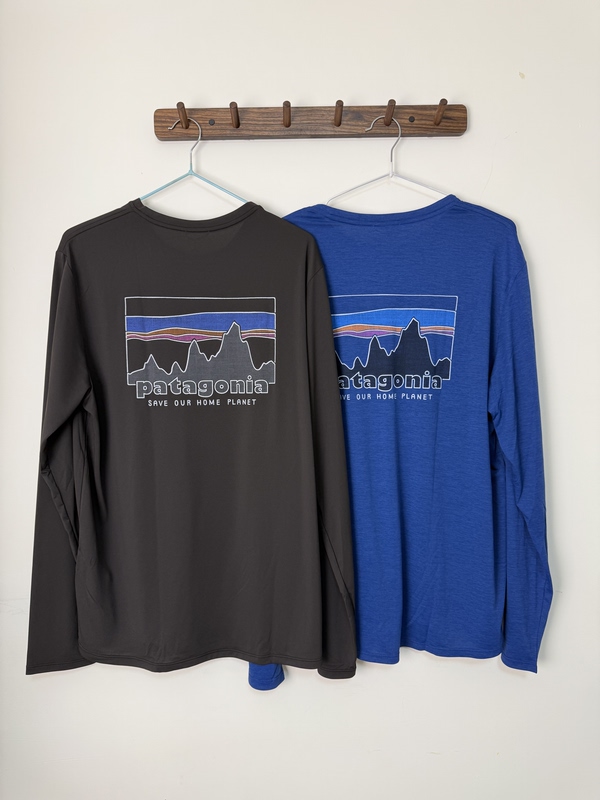 In Stock: 25 New Models of Patagonia Men's C1 Cool, Breathable, Quick-Dry Long-Sleeve T-Shirts, No Returns, No Exchanges In Stock: 25 New Models of Patagonia Men's C1 Cool, Breathable, Quick-Dry Long-Sleeve T-Shirts, No Returns, No Exchanges