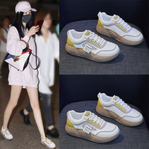 Yang Liping square dance shoes four seasons new dance shoes womens white shuffle dance shoes thick-soled sports fitness dance shoes