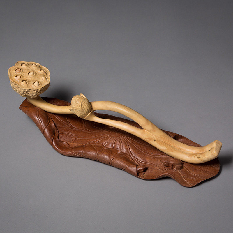 Huangyang wood sculpture boutique wood playman decorated carving crafts Chinese living room