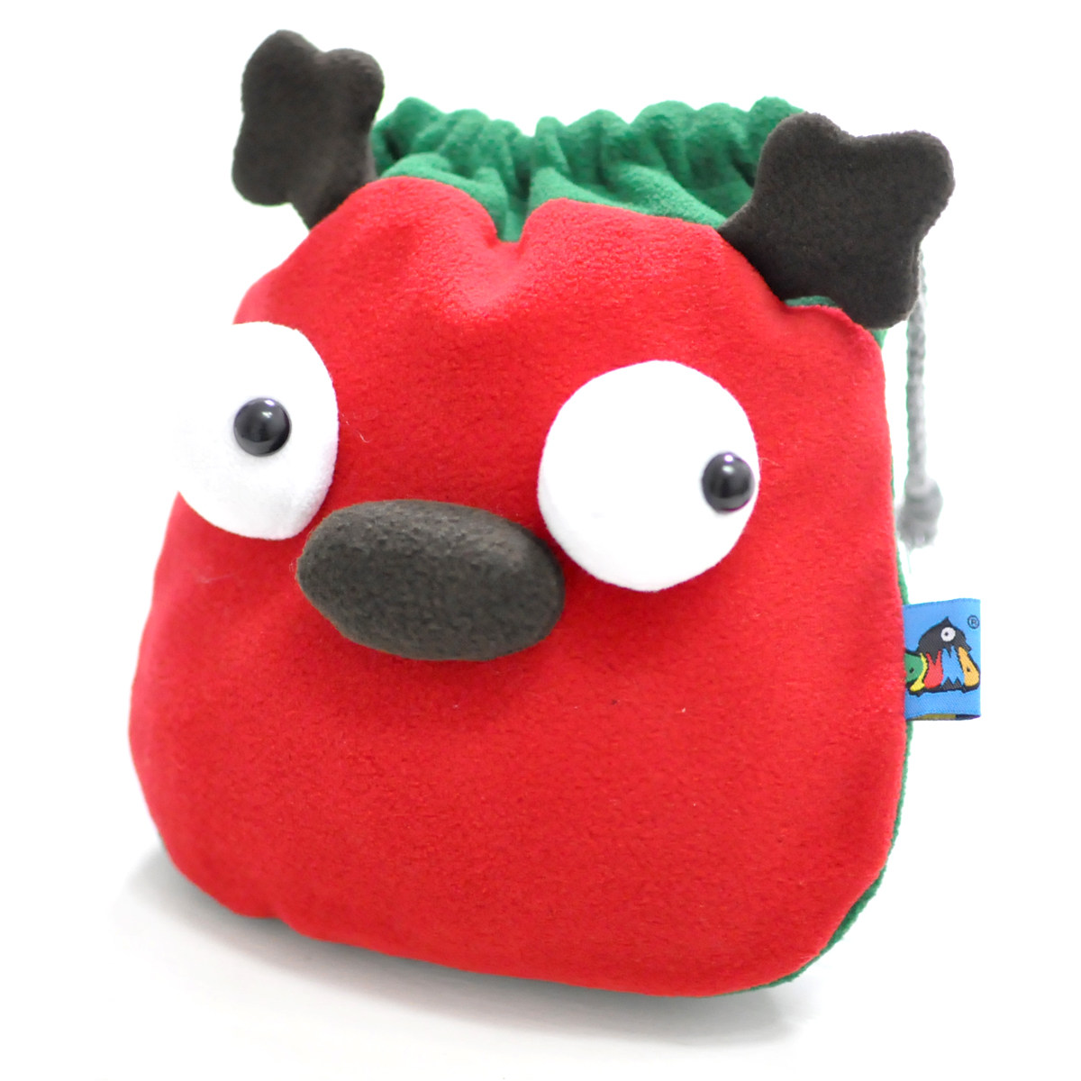 PLUMO storage bag makeup bag fabric drawstring corset pocket cute cartoon hand carrying Boch mildew Red