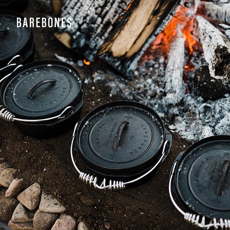 American North State BAREBONES Nordic style quality outdoor hanging pot cast iron stew pot camping pot outdoor picnic pot
