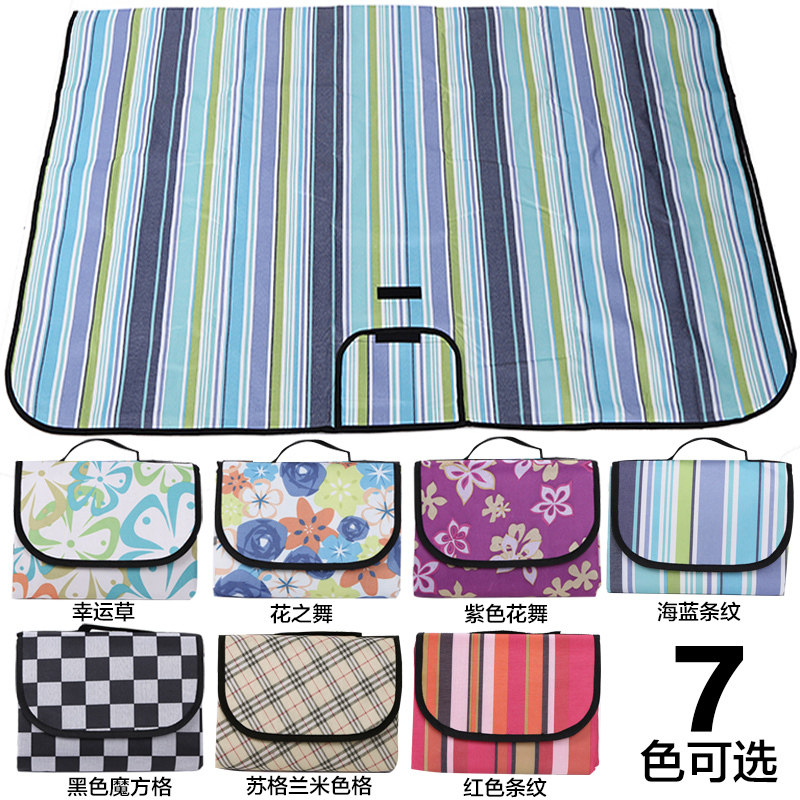 2 m x2 rice picnic cushion anti-tide cushion outdoor waterproof thickened oversize 200 meadow mat spring camping camping mat-Taobao