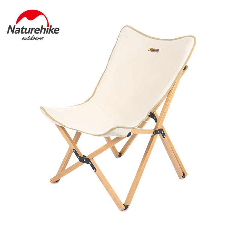 NH Outdoor Solid Wood Folding Chair Portable Fishing Stool Director Backrest Chair Writing Chair Small Bench Chair