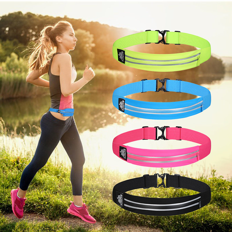 Running mobile phone belt waterproof elastic loose belt with yoga dance fitness equipped with 6 inch mobile phone pocket