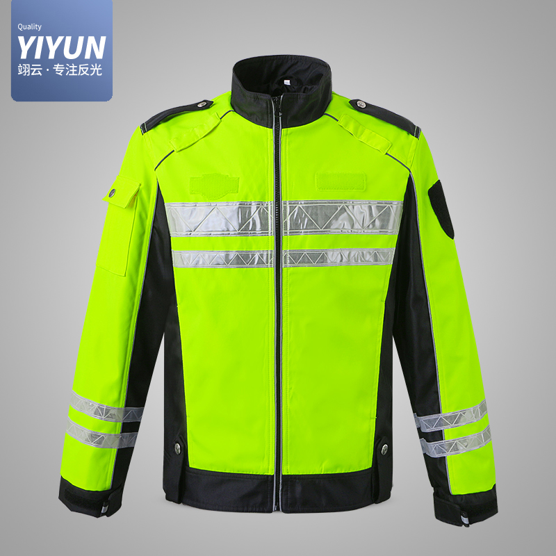 Reflective riding suit High-speed traffic duty safety reflective raincoat Motorcycle waterproof lobster suit Patrol suit