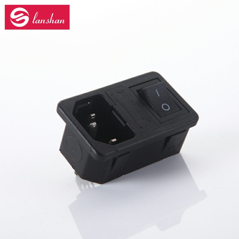 ac power socket with fuse Pinchpin socket three-in-one power host shell socket with switch