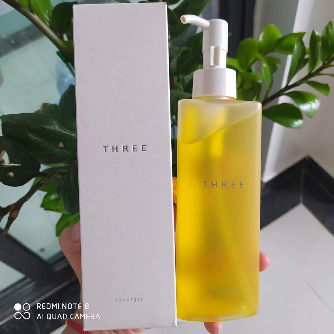 THREE plant balance essence natural makeup remover water mild and non-irritating small three cleansing oil 185ml