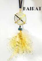 Kazakh car pendant auspicious owl feather car pendant Dimashi Mongolian Kirgiz car pendant winter non-pull parts