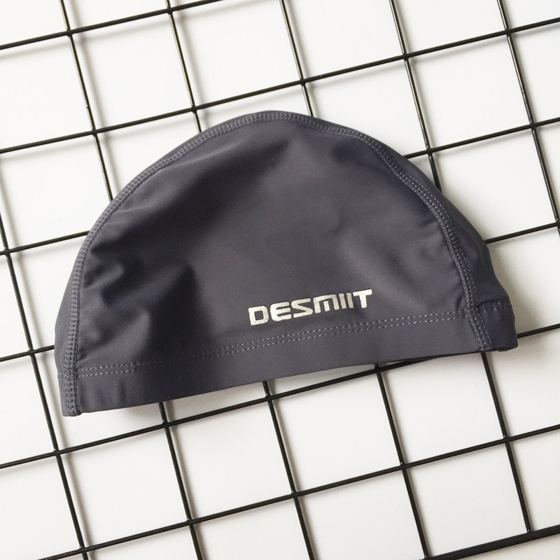 Swim Hat men fashionable loose cloth pure color splicing comfort and unheaded swimming cap men and women universal ear - guarding cap