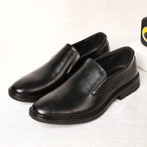 Mens genuine leather positive dress Business leather shoes Beef Leather Breathable work for work leather shoes anti-slip and abrasion resistant leather shoes
