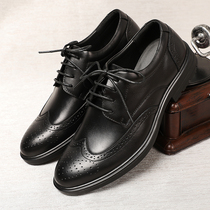 Headlayer Bull Leather Bullock Pick Up Missed Mens Shoes Business Positive Dress Casual Shoes Genuine Leather Sculptures Fashion 100 Hitch Leather Shoes