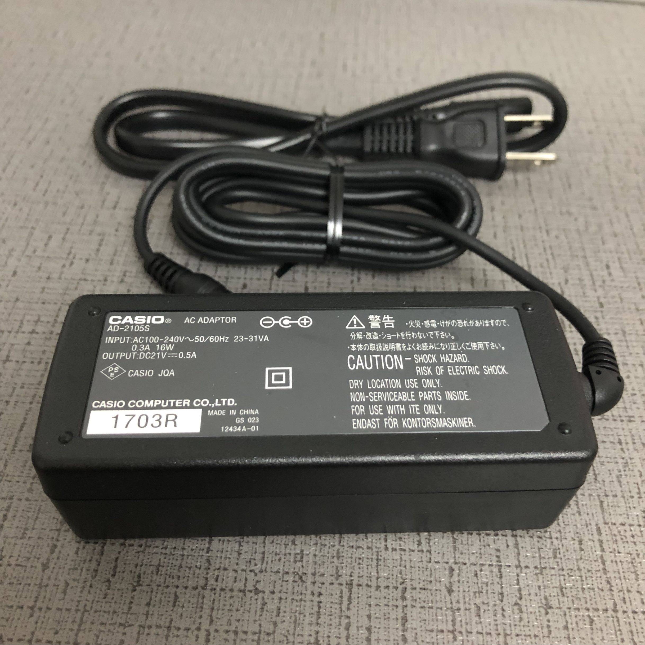 Original fit CASIO CASIO21V0 5a power supply connector AD-2105S Label printing machine power supply