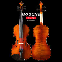Haocheng tiger pattern solid wood violin children adult musical instruments professional examination students hand made by teacher examination